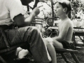Jean Piaget avec son fils Laurent, 1937